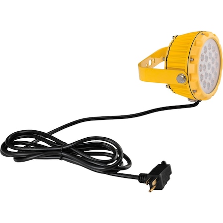Global Industrial 20W LED Dock Light Head Only, 1800 Lumens, 5000K, On/Off Switch, 9' Cord w/Plug 501714